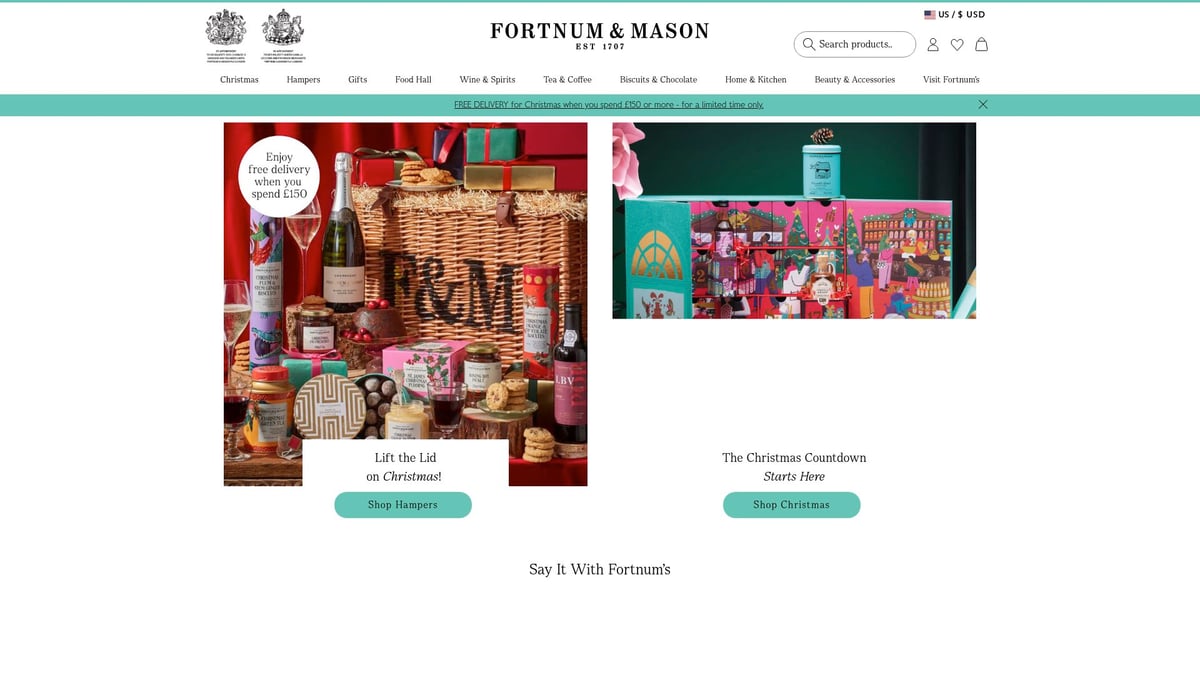 9 Irresistible Gourmet Food Gift Hampers to Delight in 2025 - The Classic French Gourmet Hamper by Fortnum & Mason