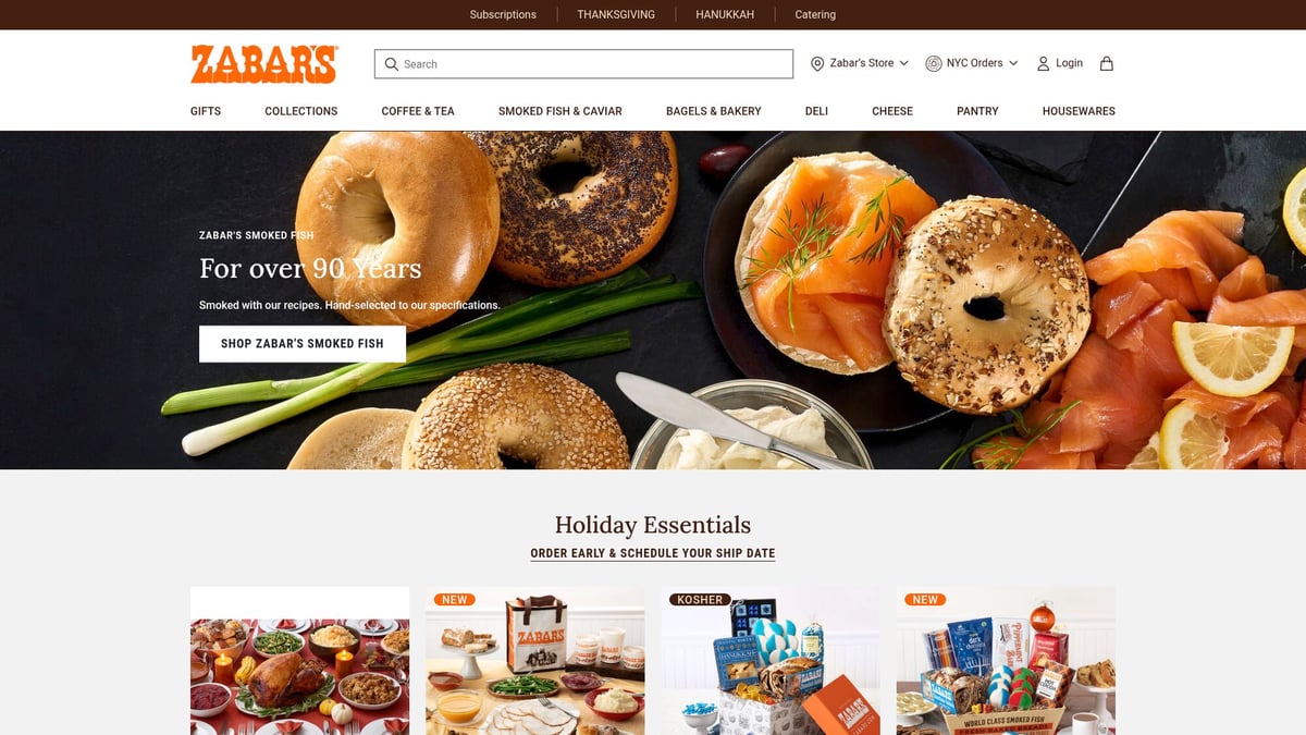 9 Irresistible Gourmet Food Gift Hampers to Delight in 2025 - New York Deli Brunch Box by Zabar’s