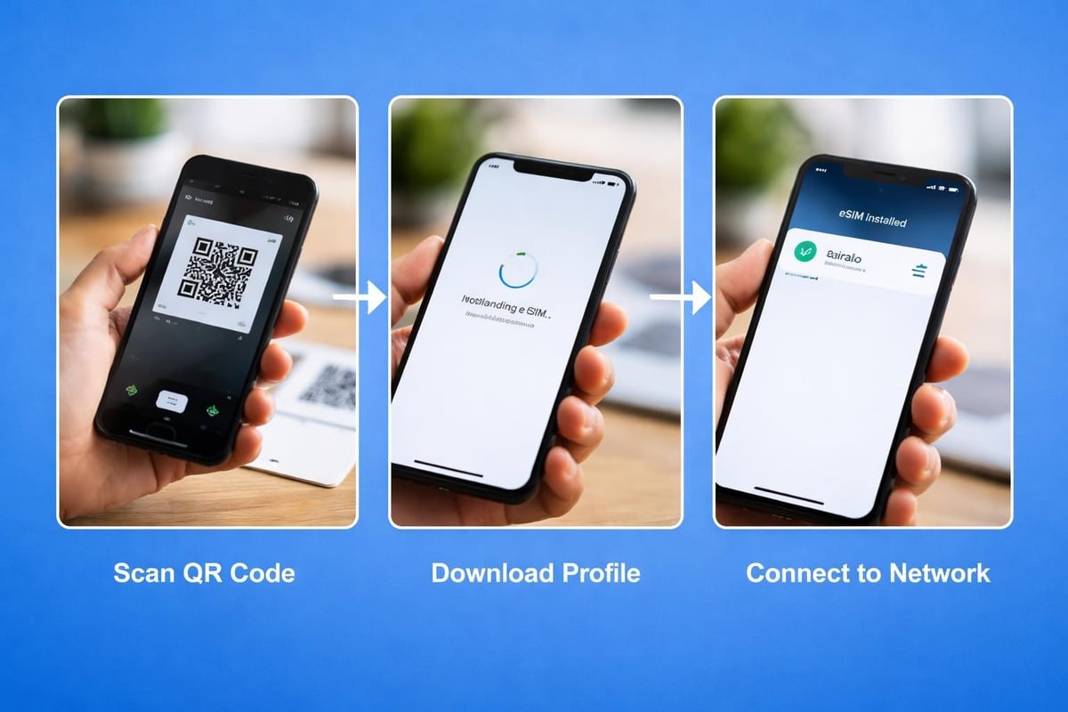 Airalo eSIM digital activation process