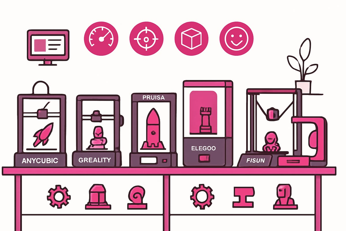 Comparação: Anycubic vs. outras marcas líderes