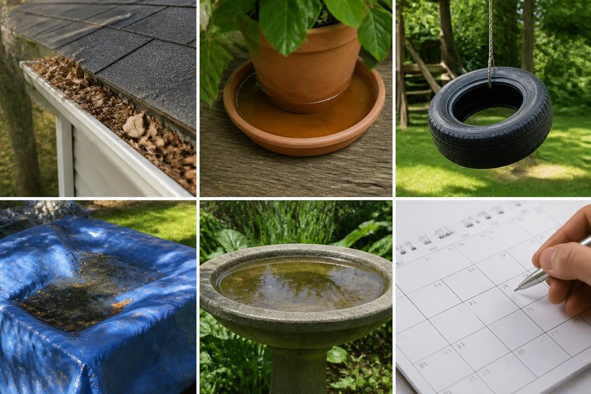 Yard drainage and water elimination checklist