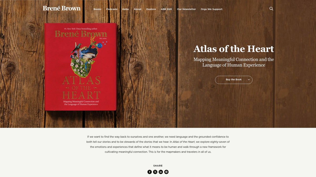 9 Essential Books About Stress to Transform Your Wellbeing 2026 - Atlas of the Heart: Mapping Meaningful Connection and the Language of Human Experience by Brené Brown