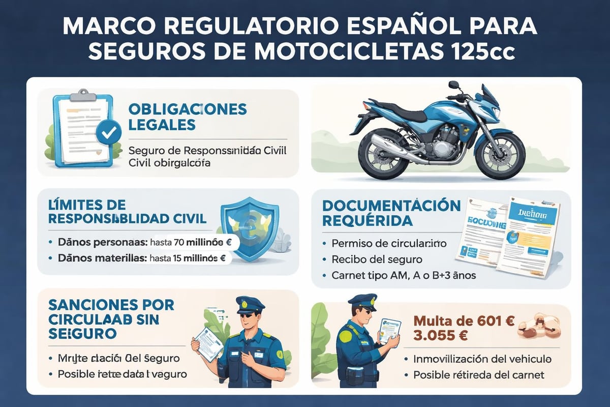 Requisitos legales seguros moto 125
