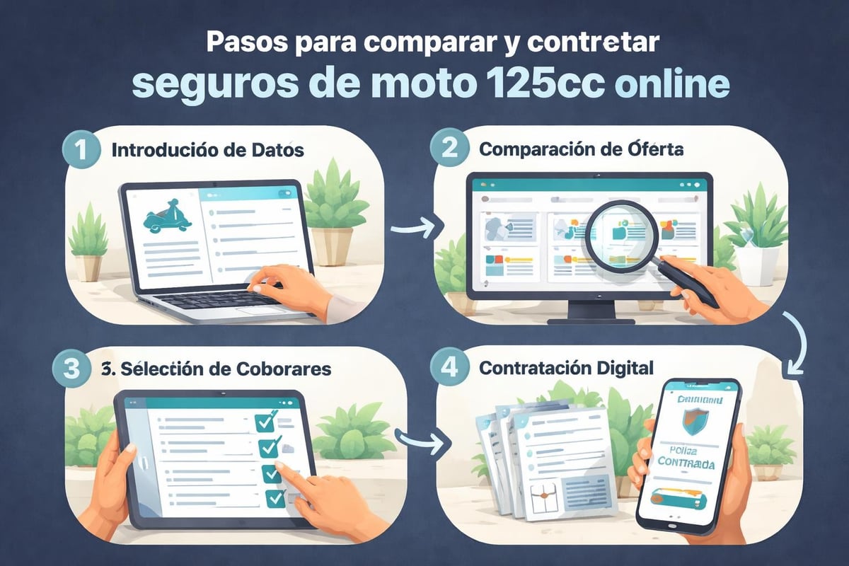 Proceso contratación seguro moto 125