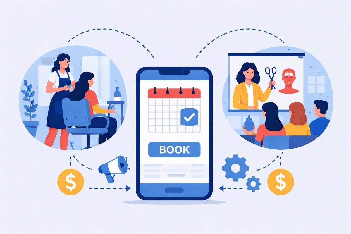 Dual revenue streams for salons