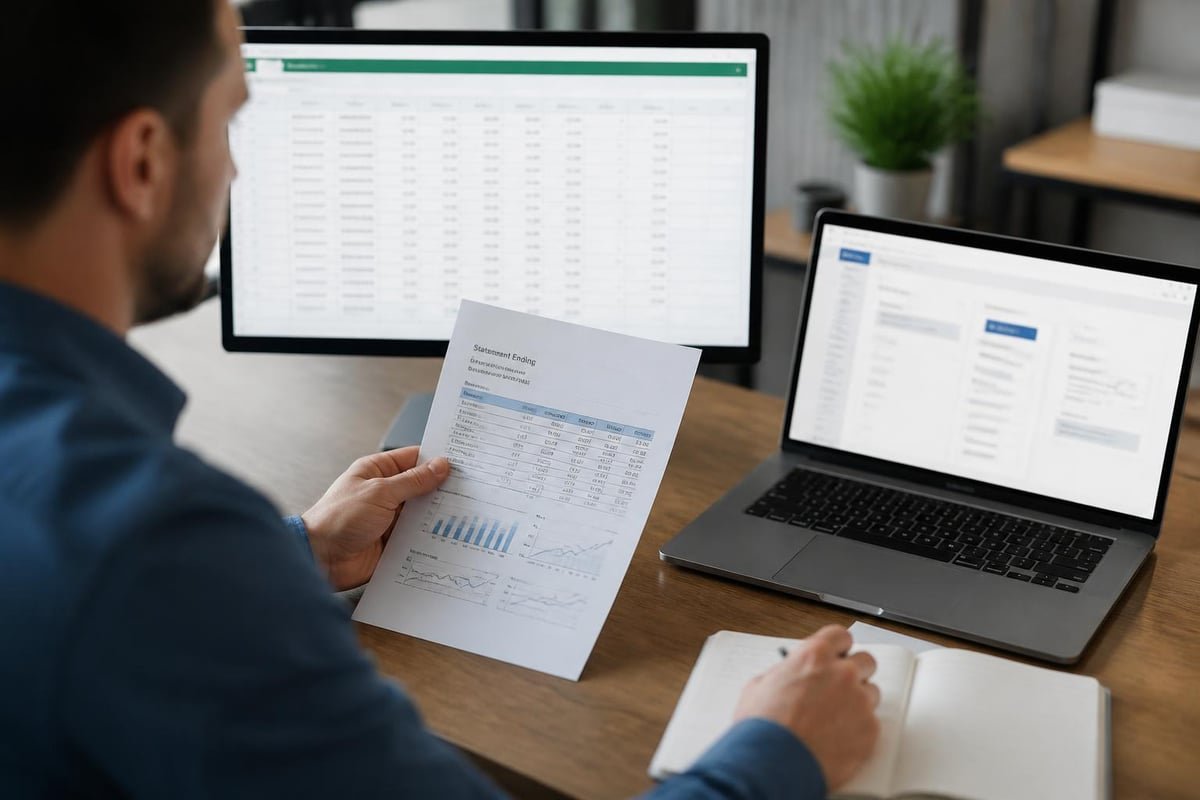 Business financial reconciliation process