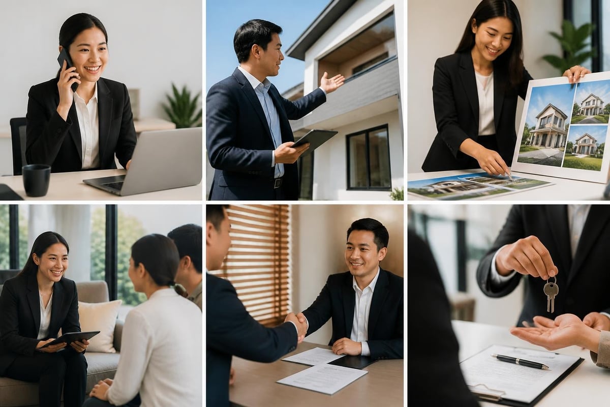 Real estate salesperson daily workflow
