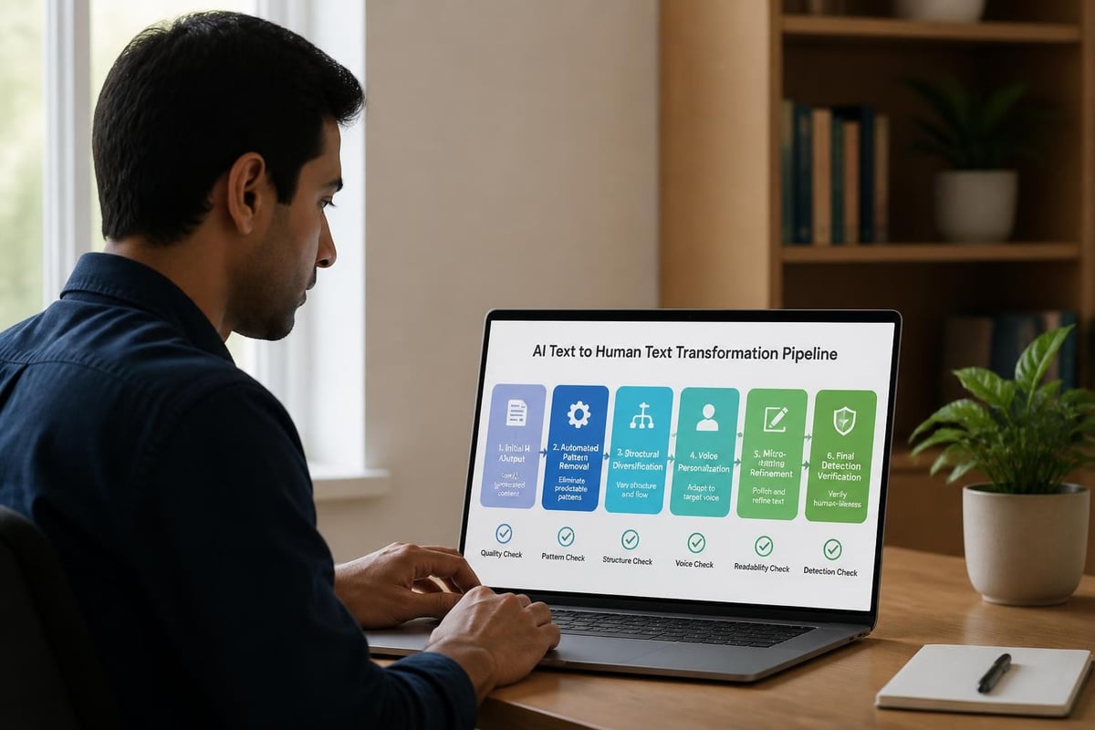 Multi-stage humanization workflow