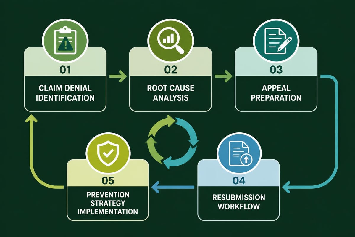 Denial management process flow