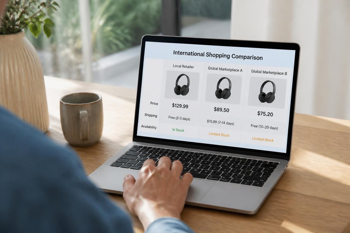 Cross-border shopping comparison