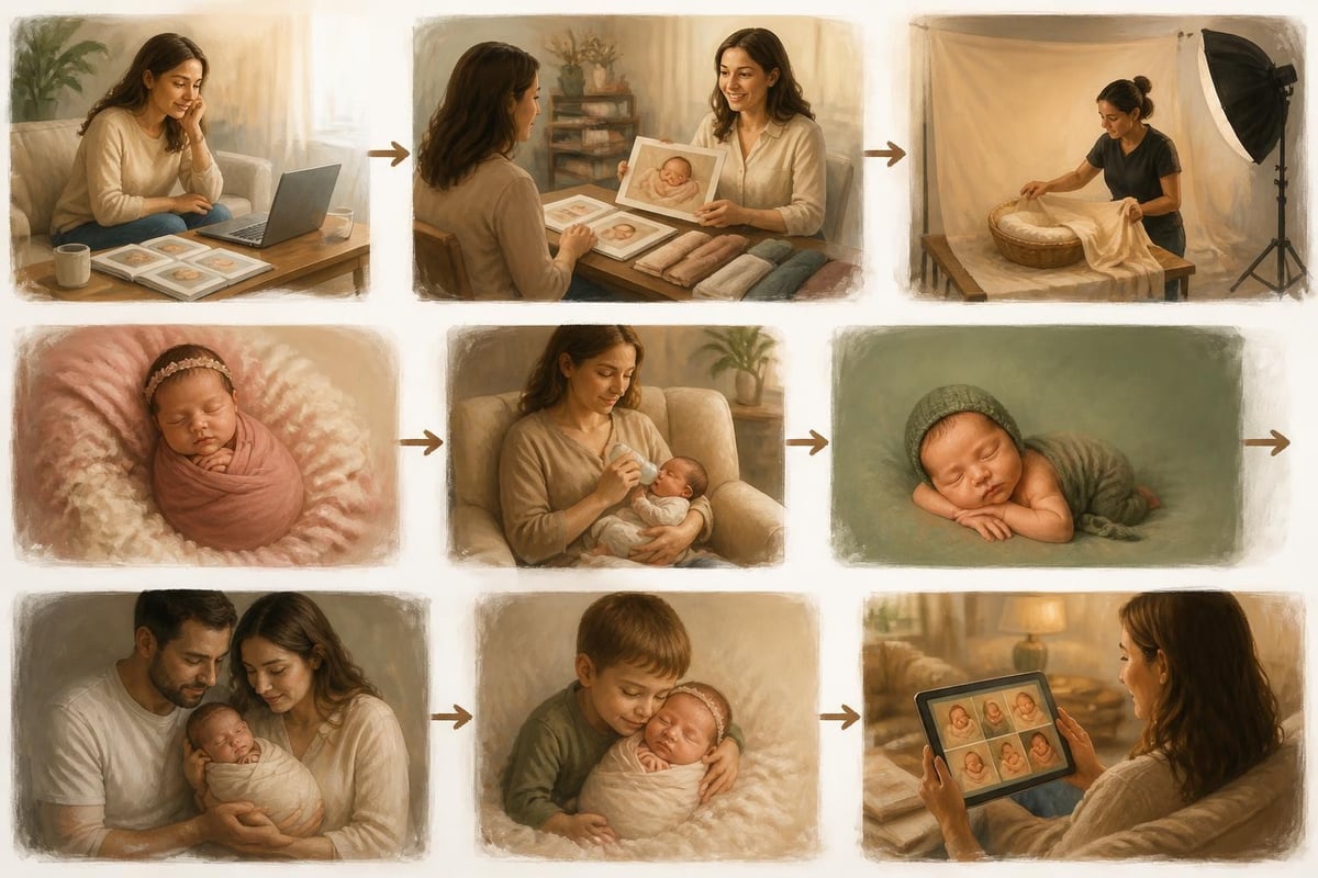 Newborn photography workflow