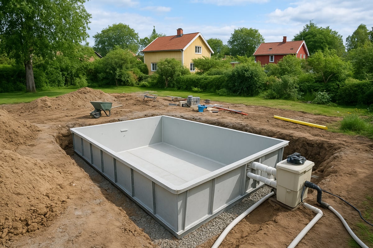 Steg-för-steg: Så bygger du pool i Uppsala