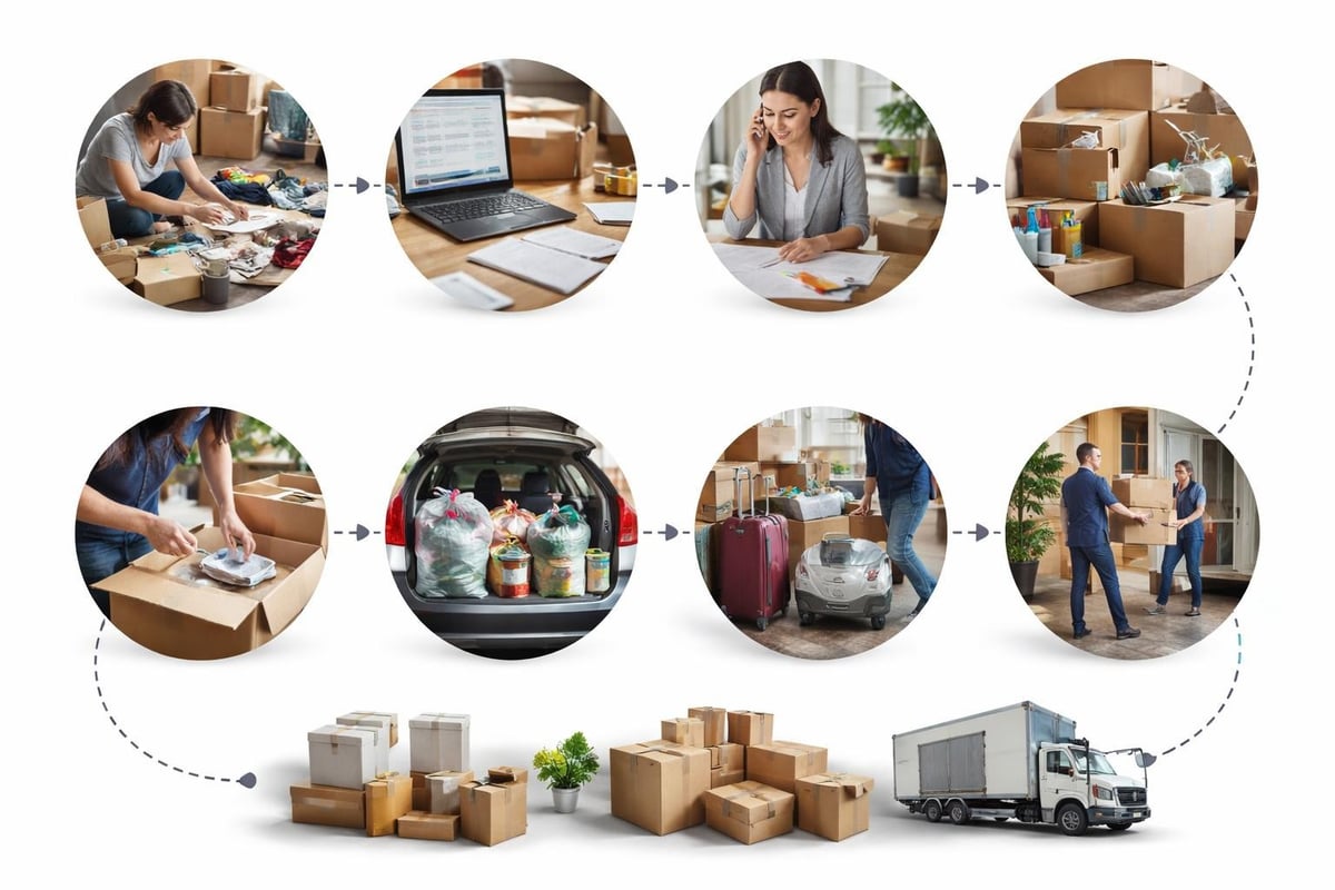 Chronologie préparation déménagement