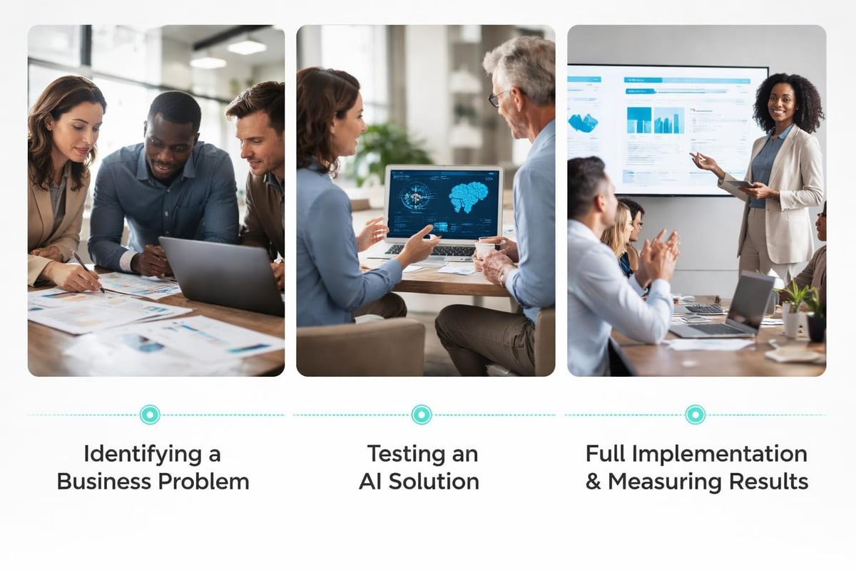 Small business AI implementation timeline