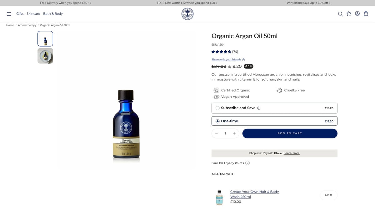 8 Best Natural Body Oil Picks for Glowing Skin in 2026 - Argan Oil – Neal’s Yard Remedies