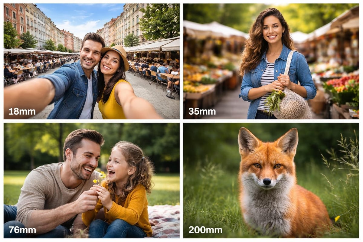 Zoom lens focal length guide