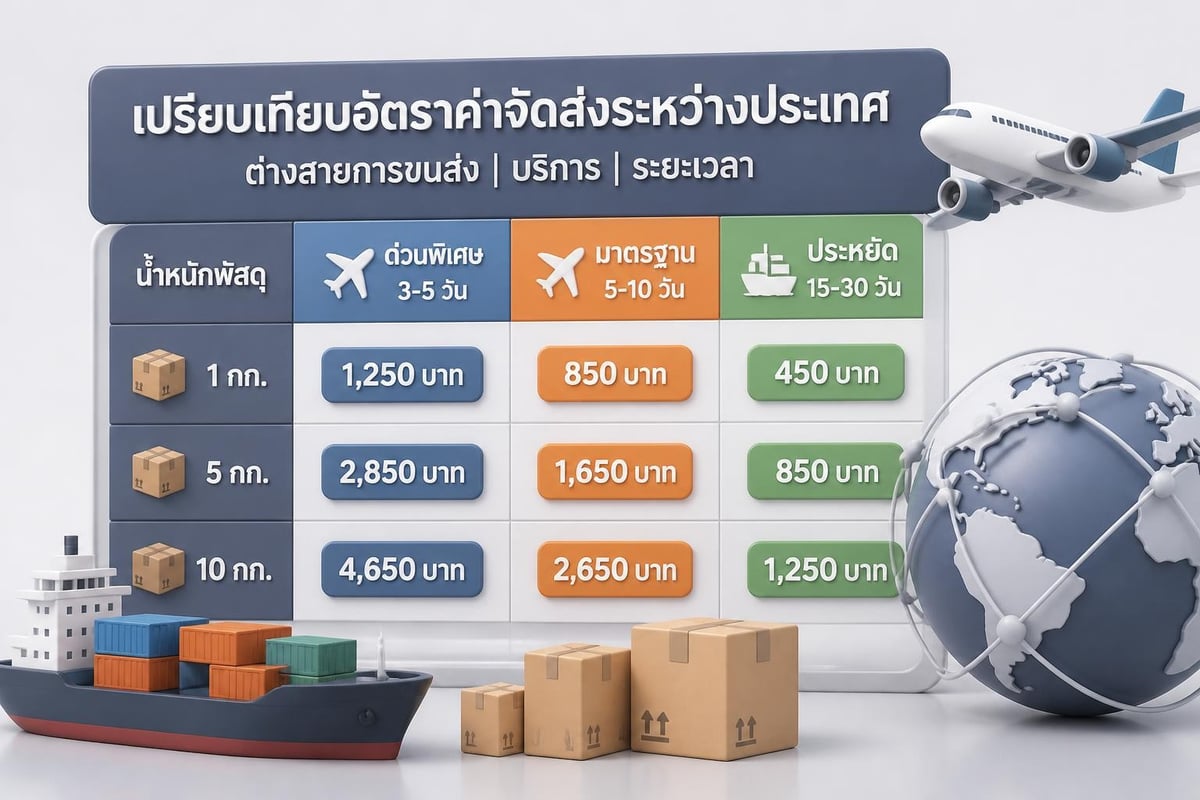 Shipping cost comparison