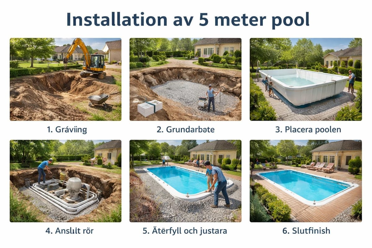 Pool installation process
