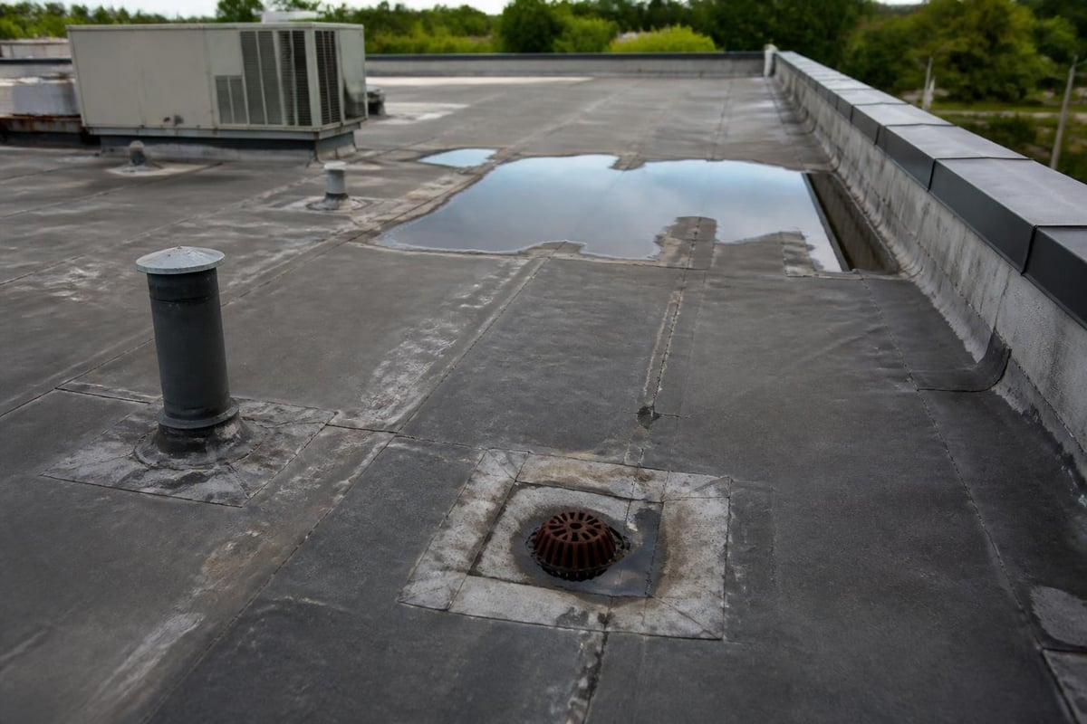 Common flat roof failure points