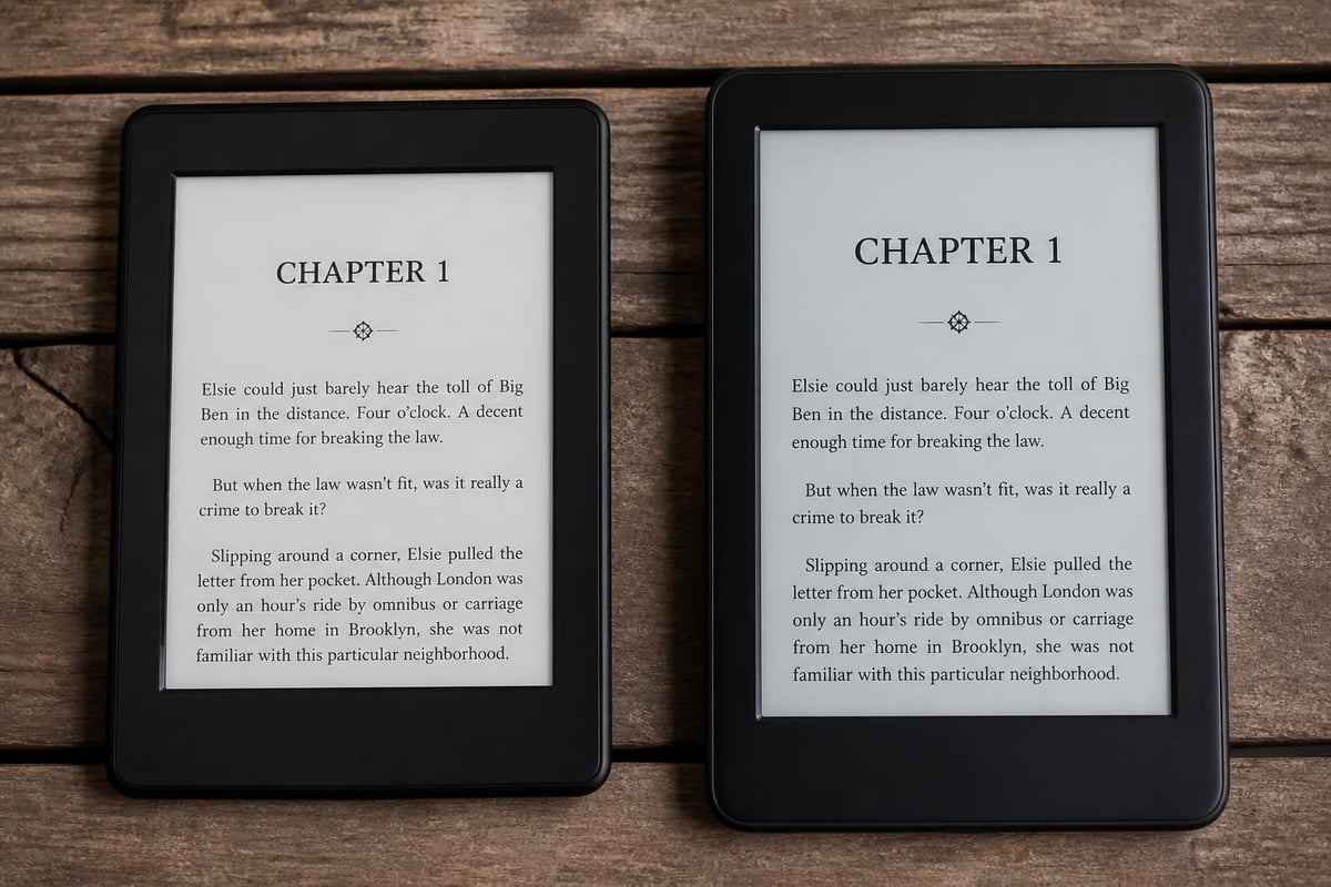 EReader specification comparison
