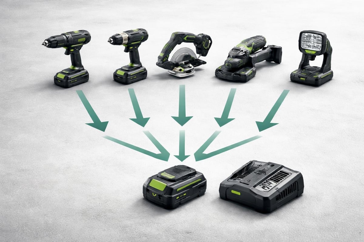 18V gereedschap ecosystem compatibiliteit