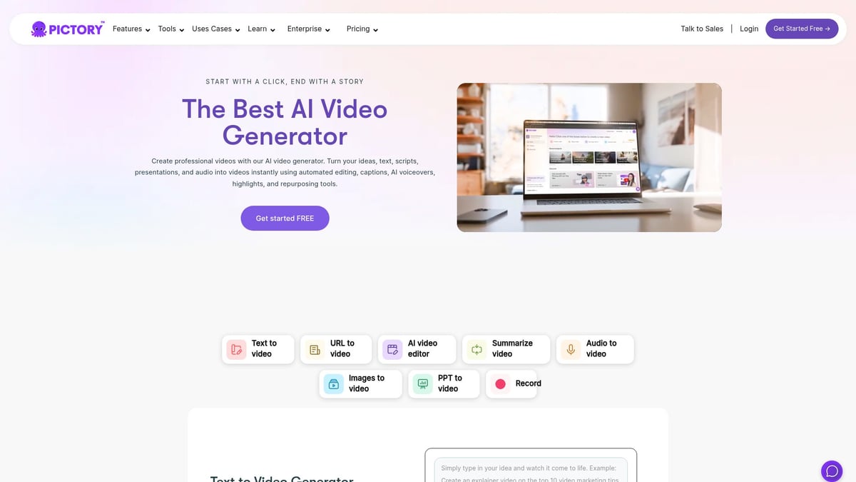 9 Essential AI Video Creation Tools to Elevate Content in 2026 - Pictory