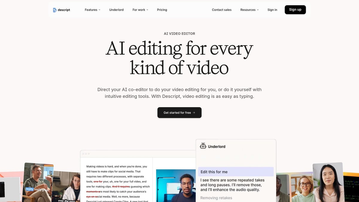 9 Essential AI Video Creation Tools to Elevate Content in 2026 - Descript