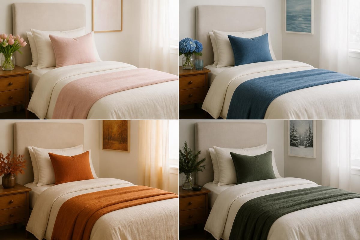 Single bedding styling options