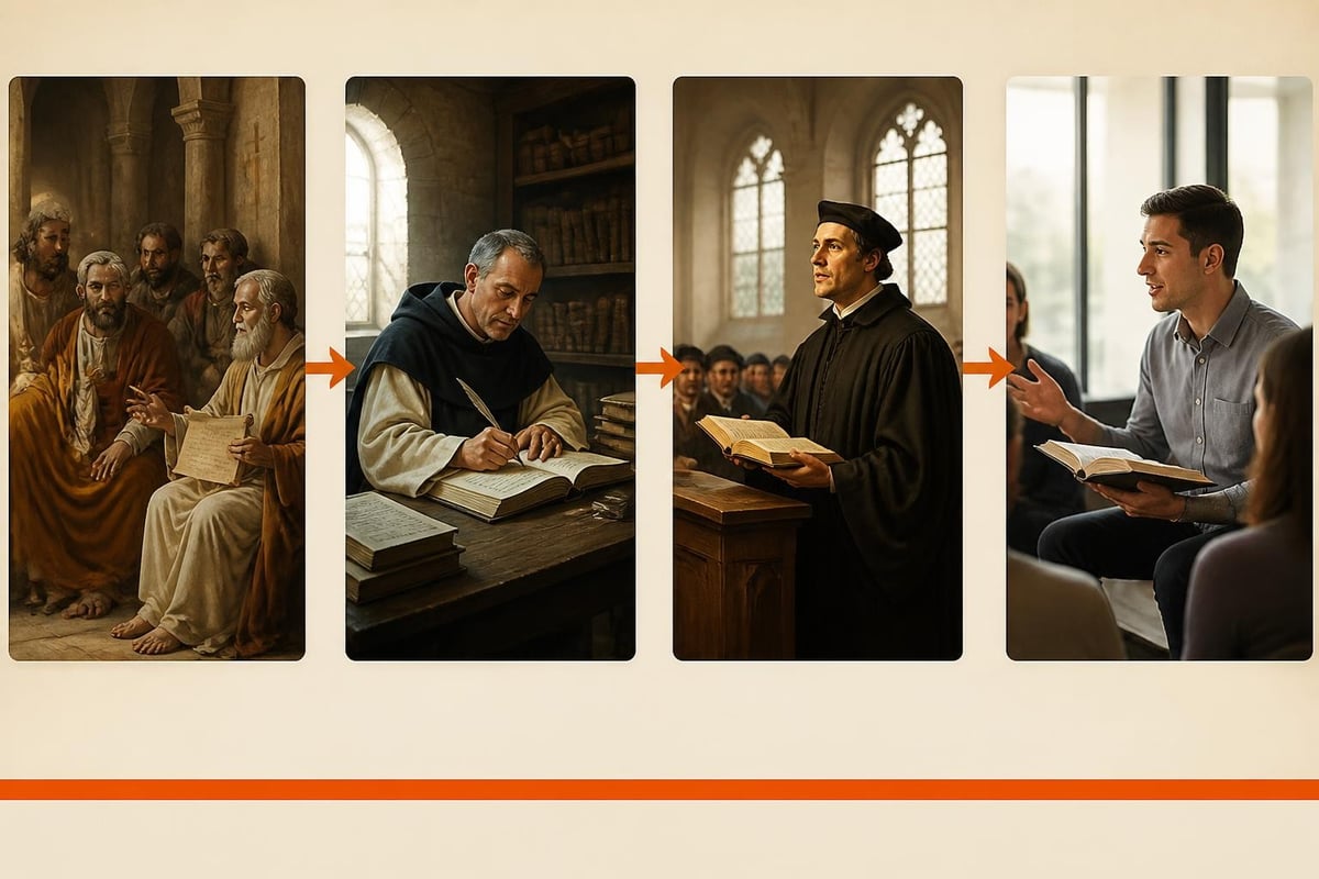 Timeline of theological development