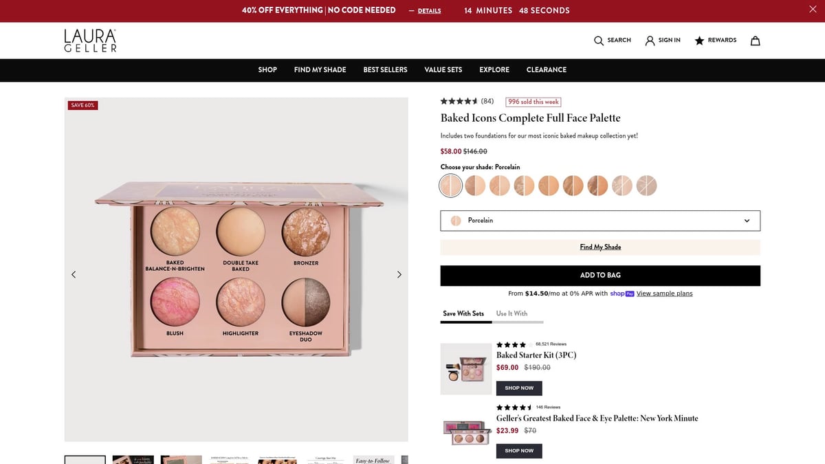 7 Best Palette Makeup Kit Picks for Every Look in 2026 - Laura Geller Baked Icons Complete Full Face Palette