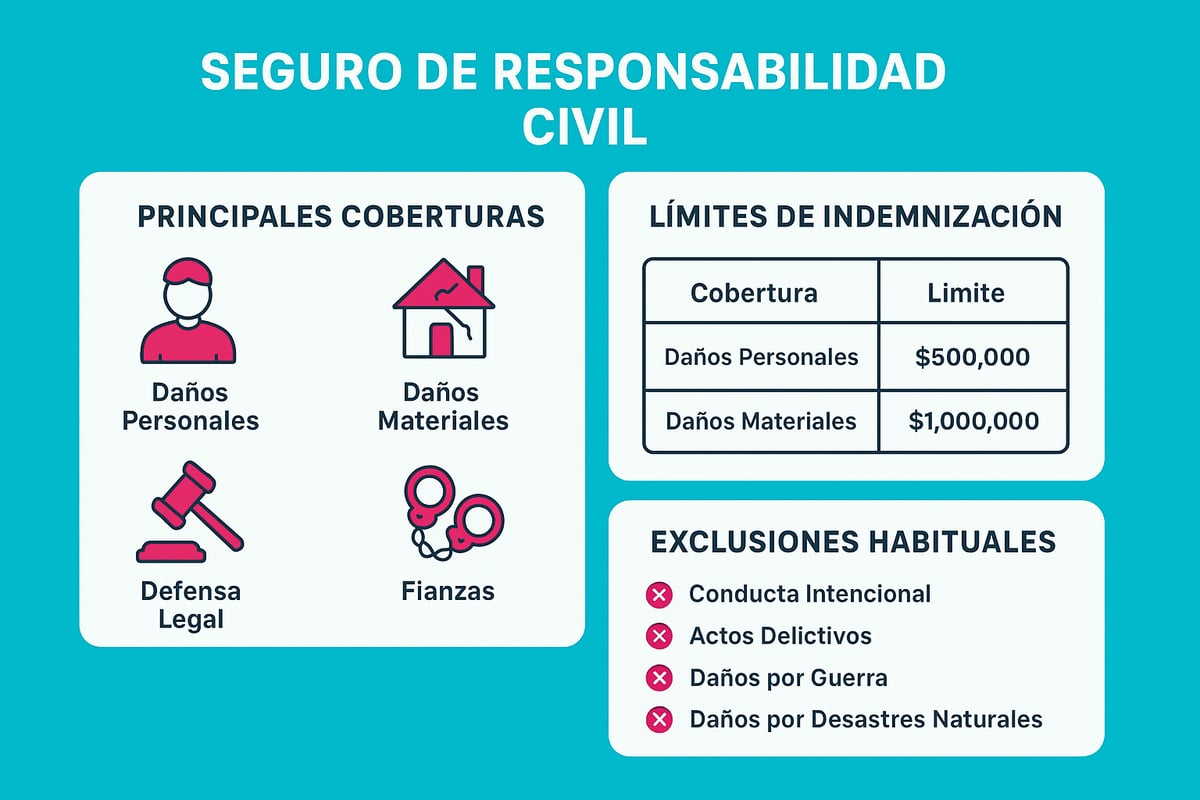 Coberturas, Límites y Exclusiones del Seguro de Responsabilidad Civil