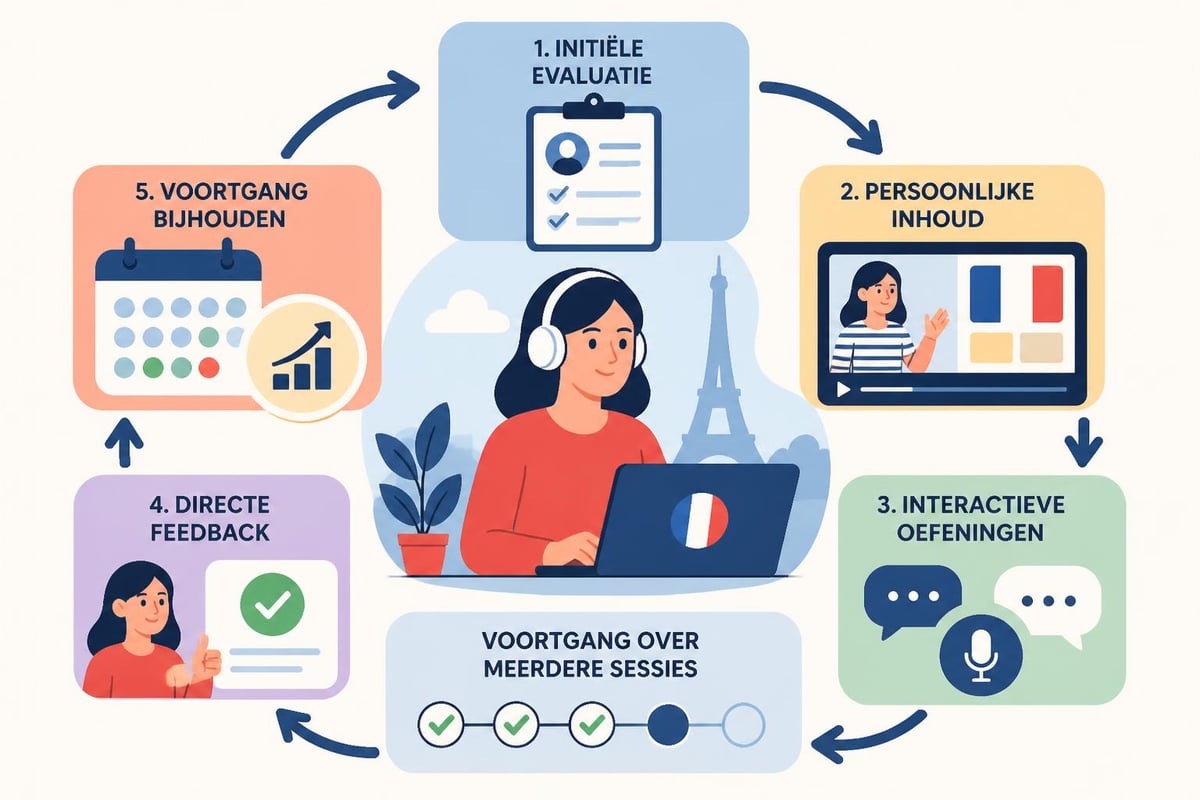 Online French lesson structure