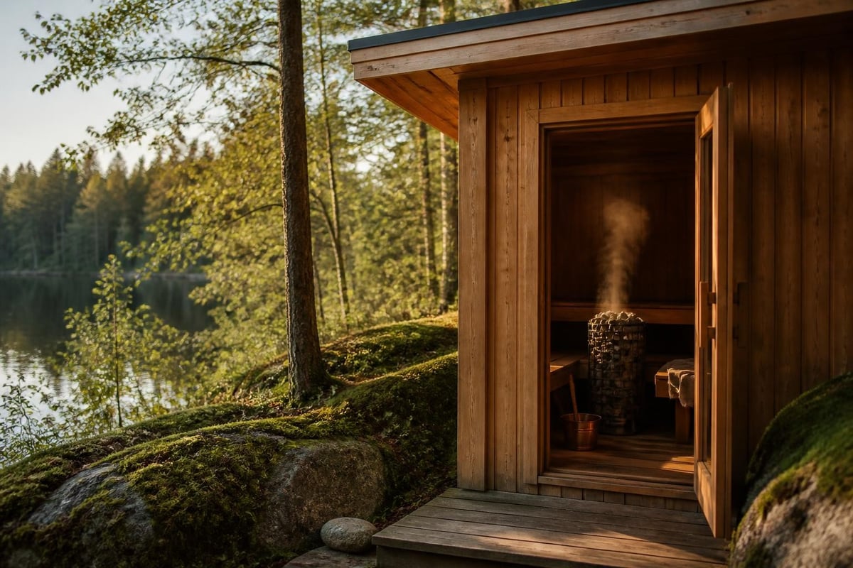 Traditional sauna heating system