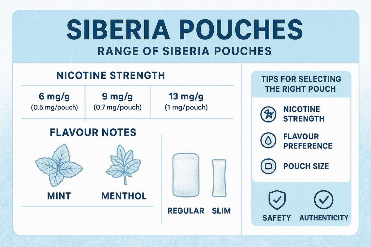 Flavours, Strengths, and Product Variations: How to Choose the Right Siberia Pouch