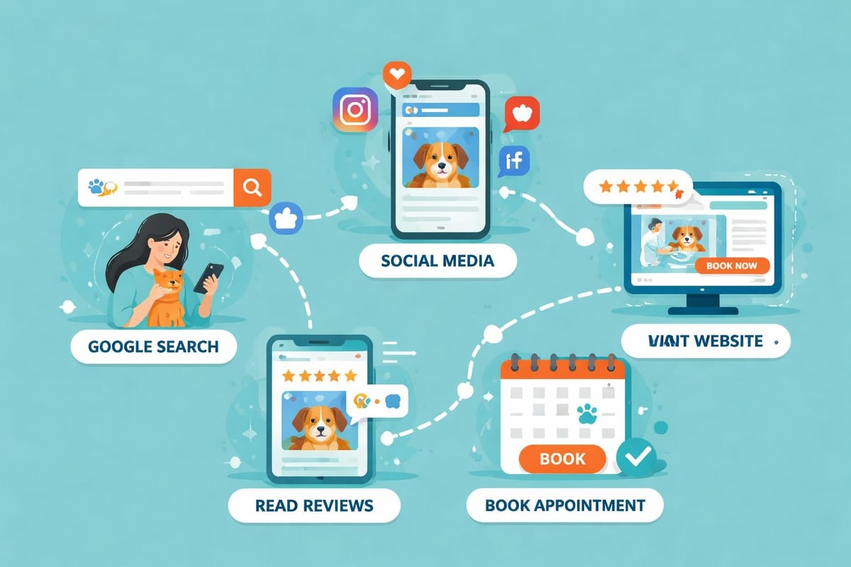 Dog daycare search journey