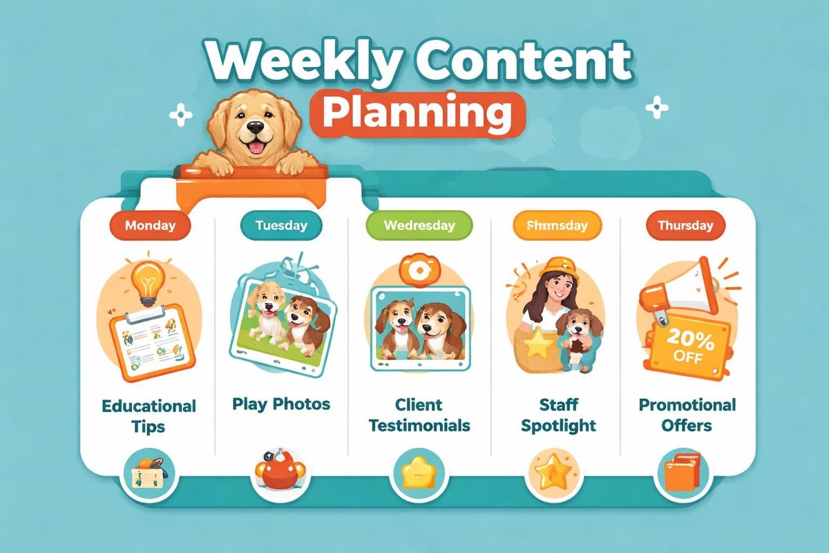 Social media content calendar