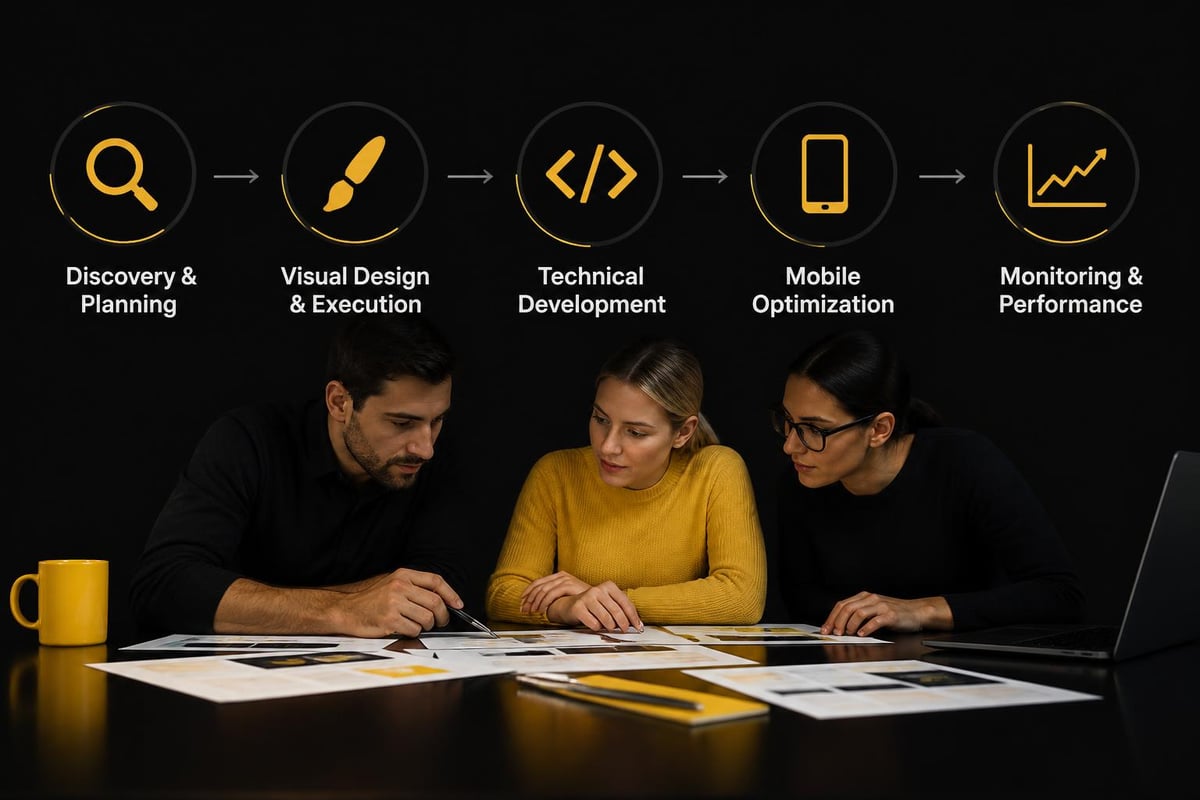 Core components of professional website design services