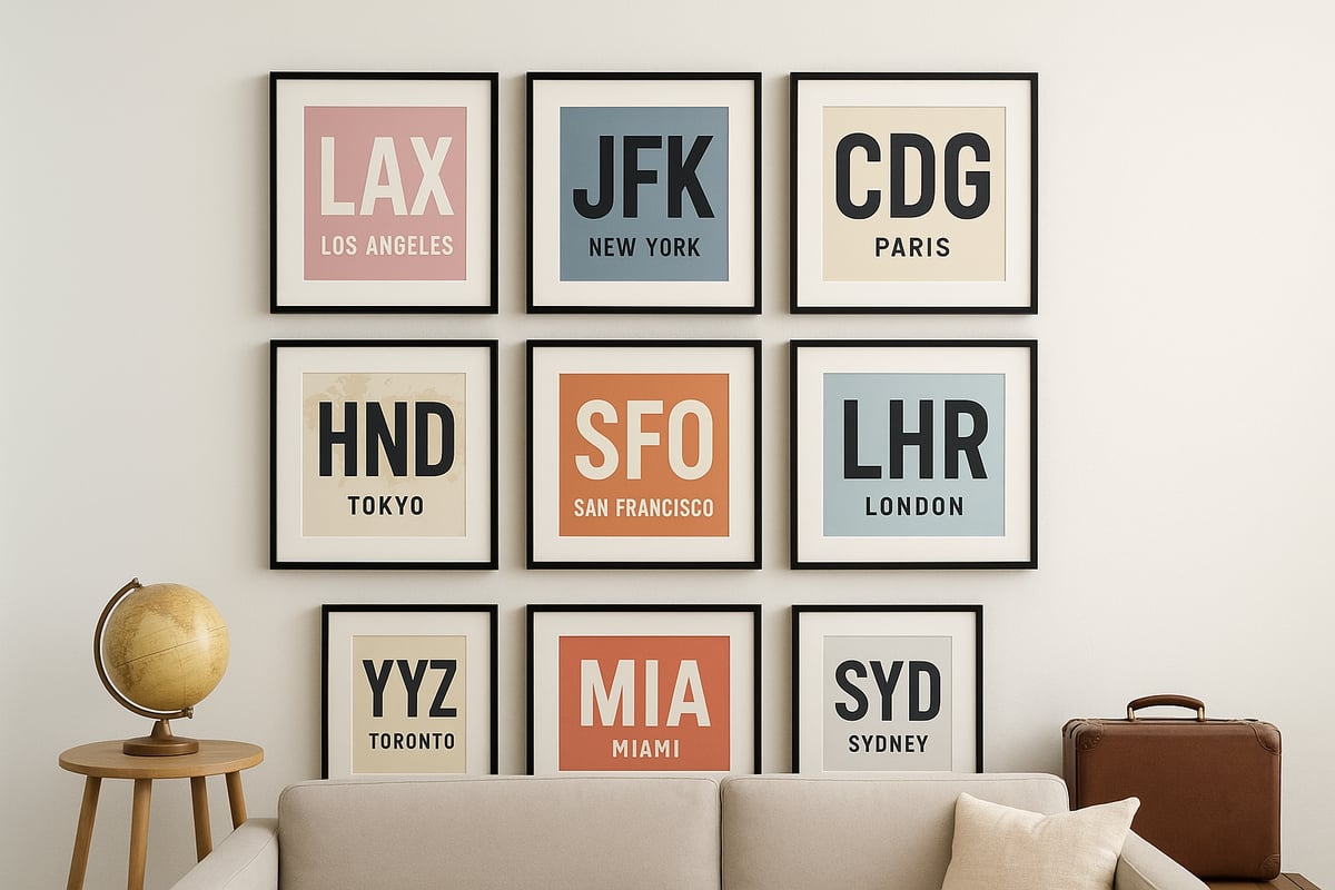 How to Choose the Perfect Airport Code Art Print