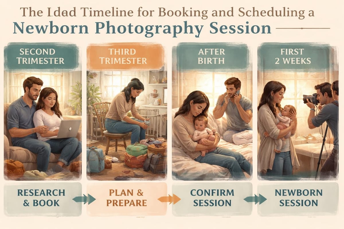 Newborn photography session timeline