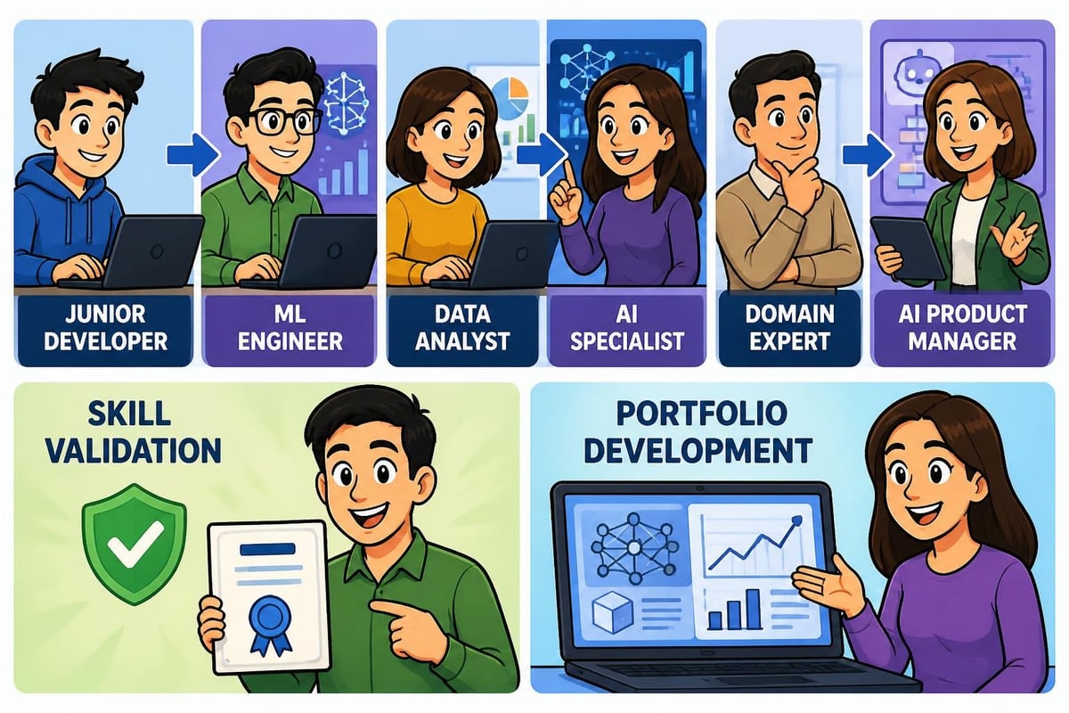 Career progression with AI ML skills