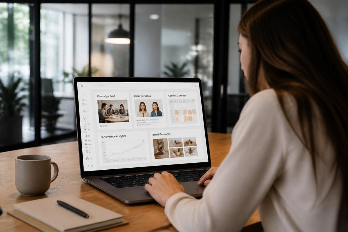 Marketing workflow knowledge organization