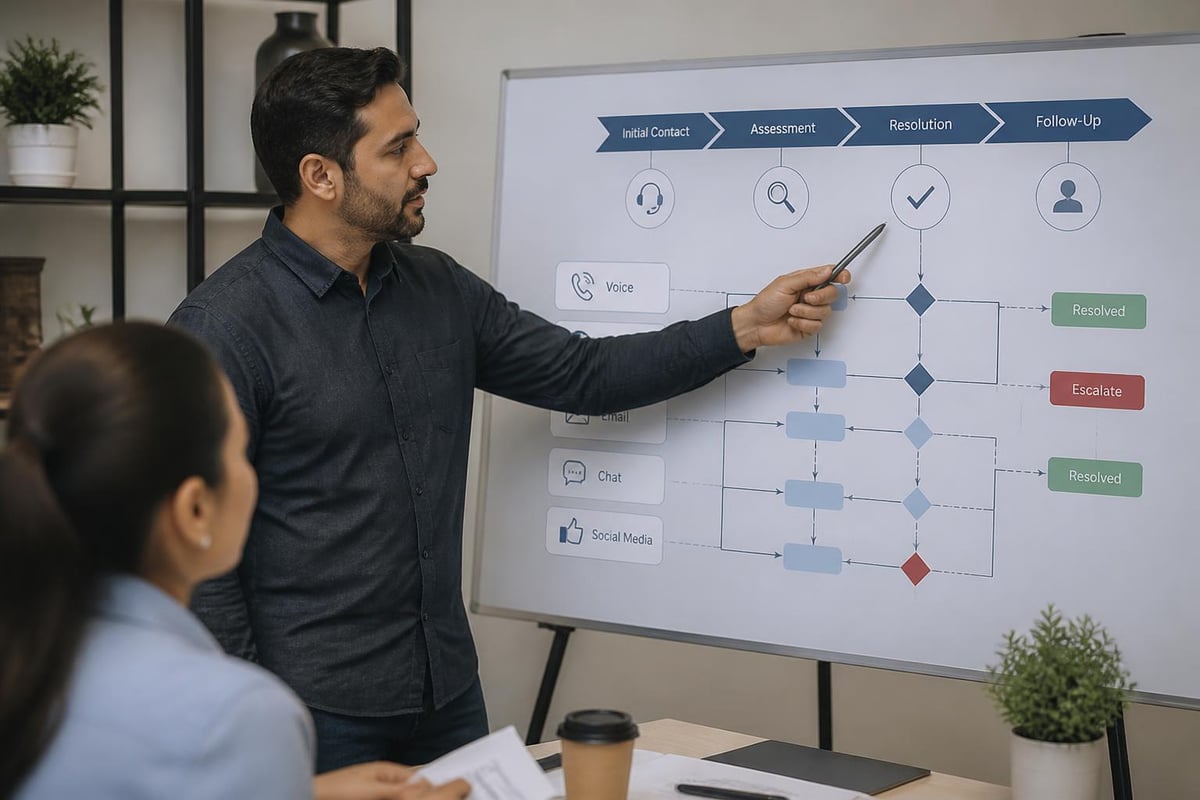 Customer care workflow mapping