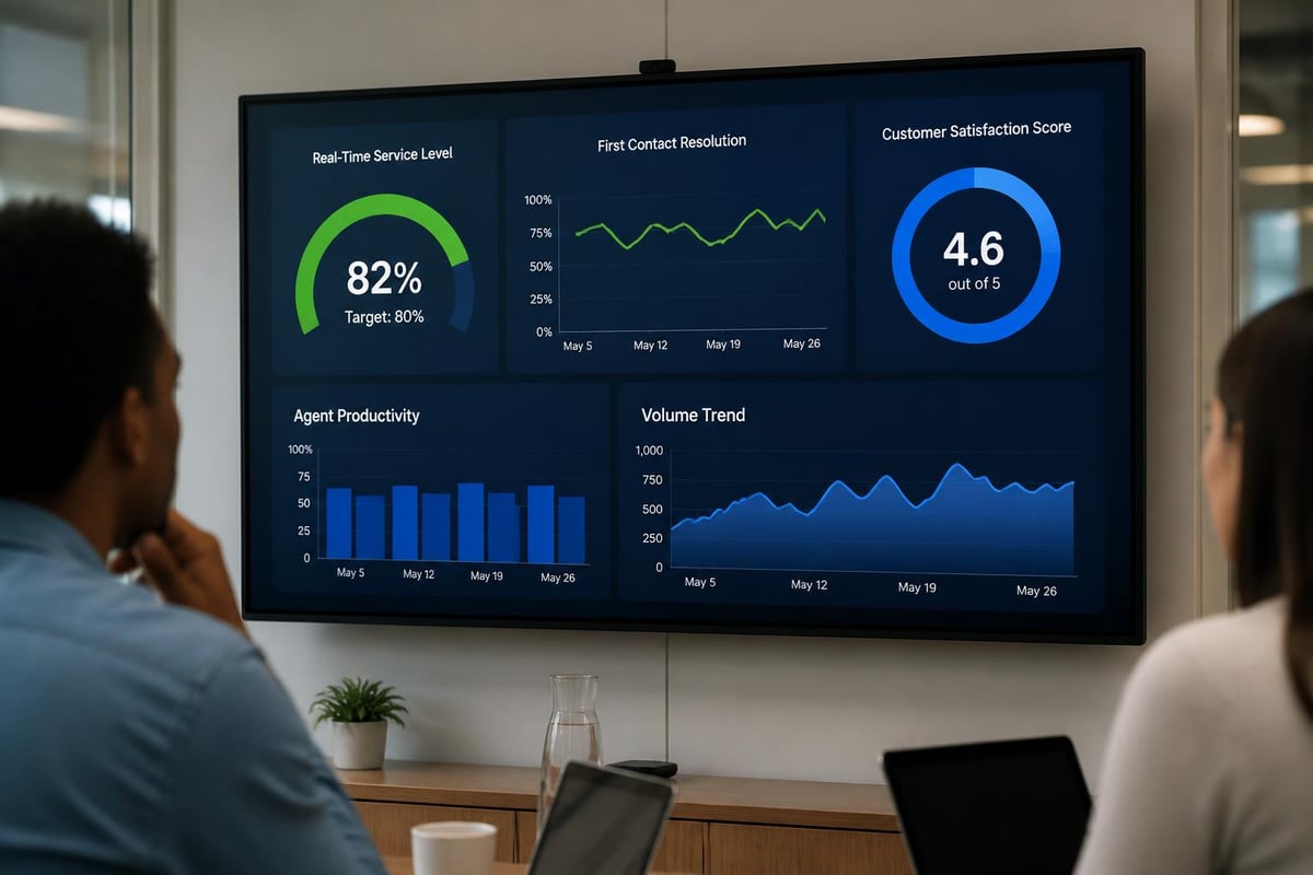 Customer care metrics dashboard