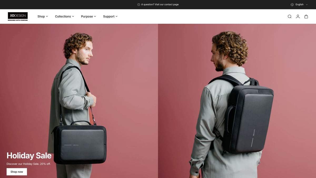 9 Innovatiivista Mainoslahjoja Ideaa Vuodelle 2026 - XD Design Bobby Hero Anti-Theft Reppu