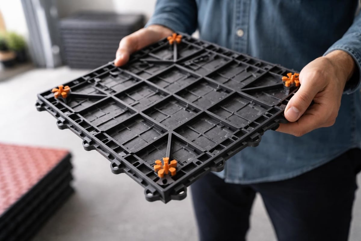 Swisstrax tile manufacturing process