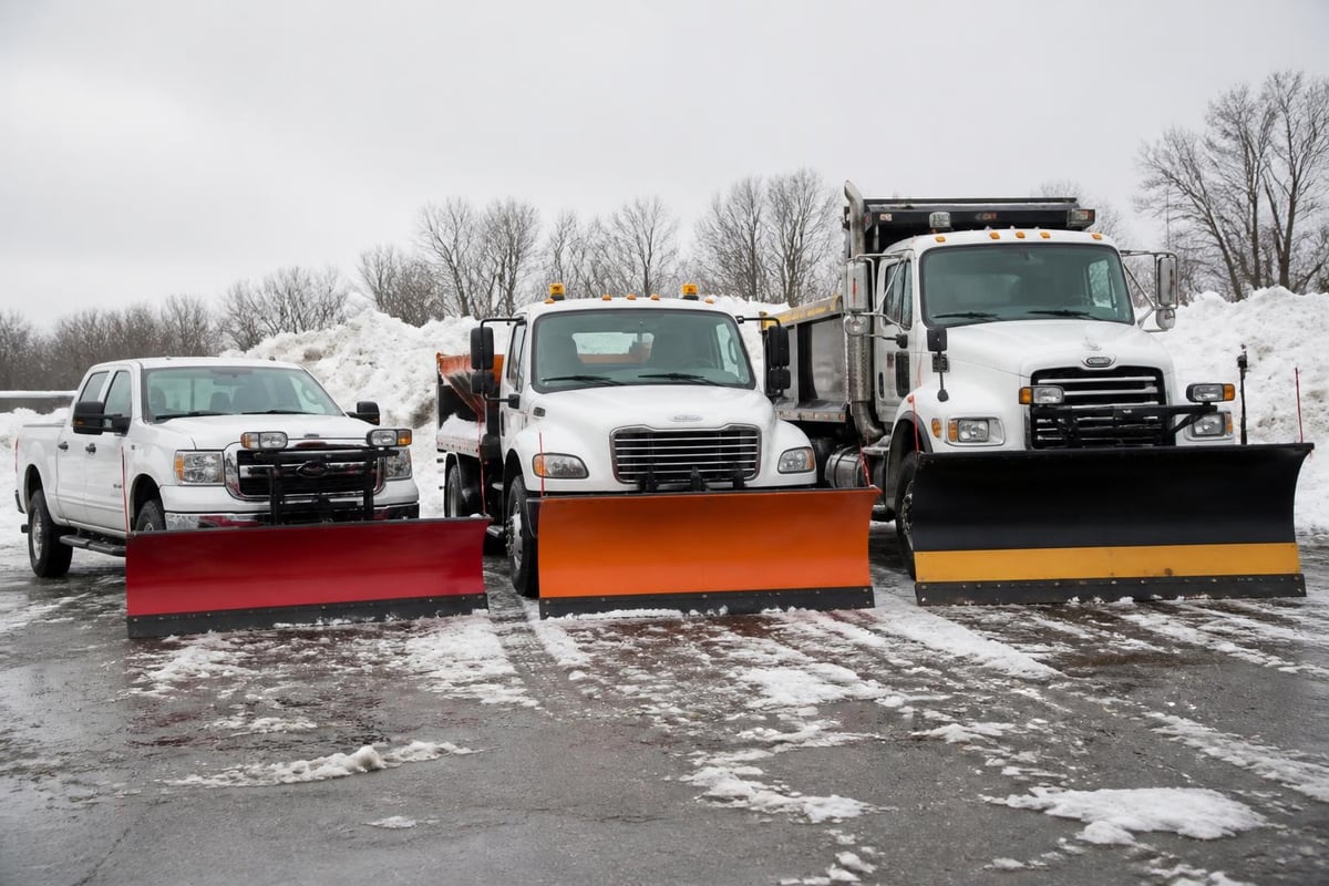 Commercial snow plow equipment types