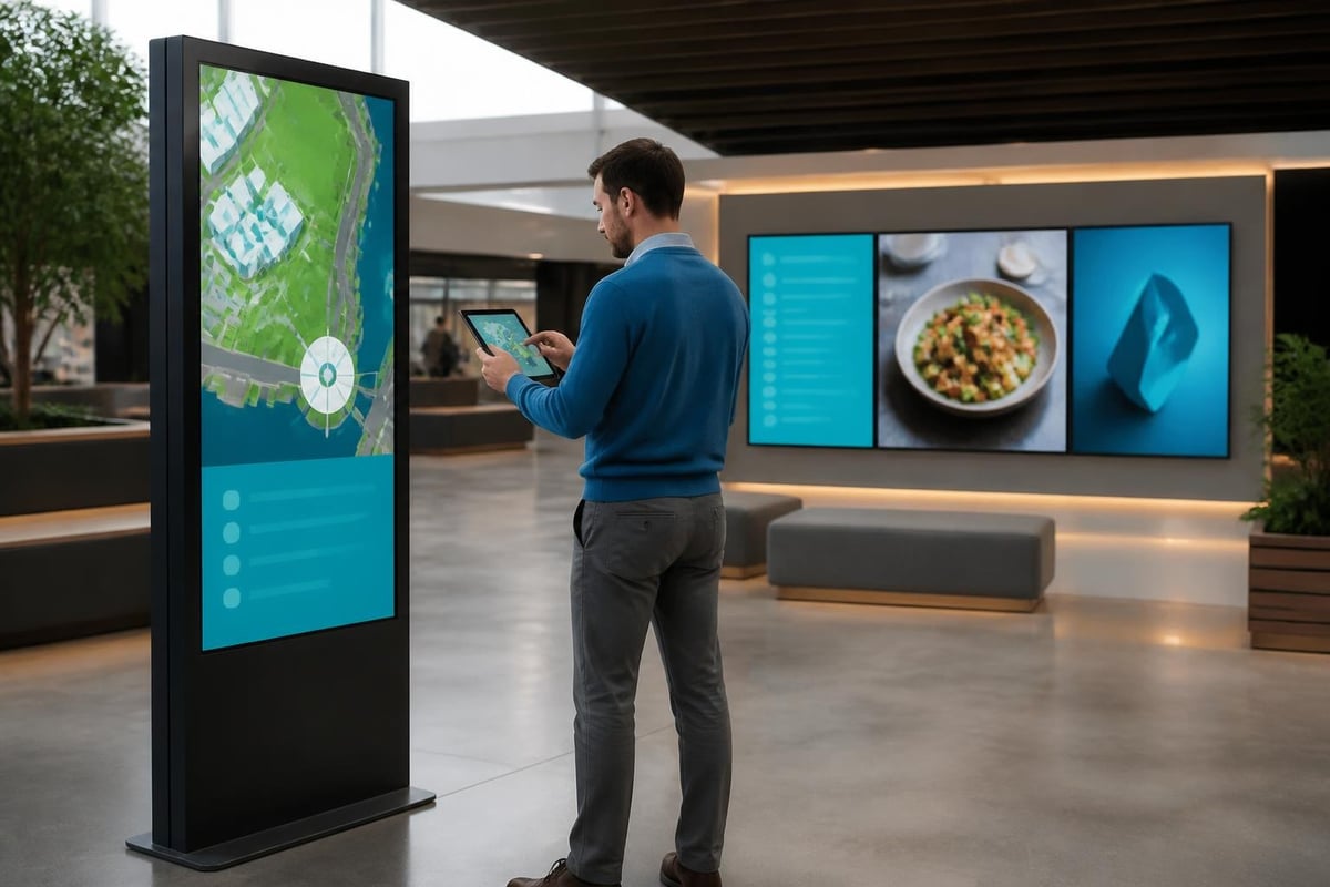 Digital wayfinding system components