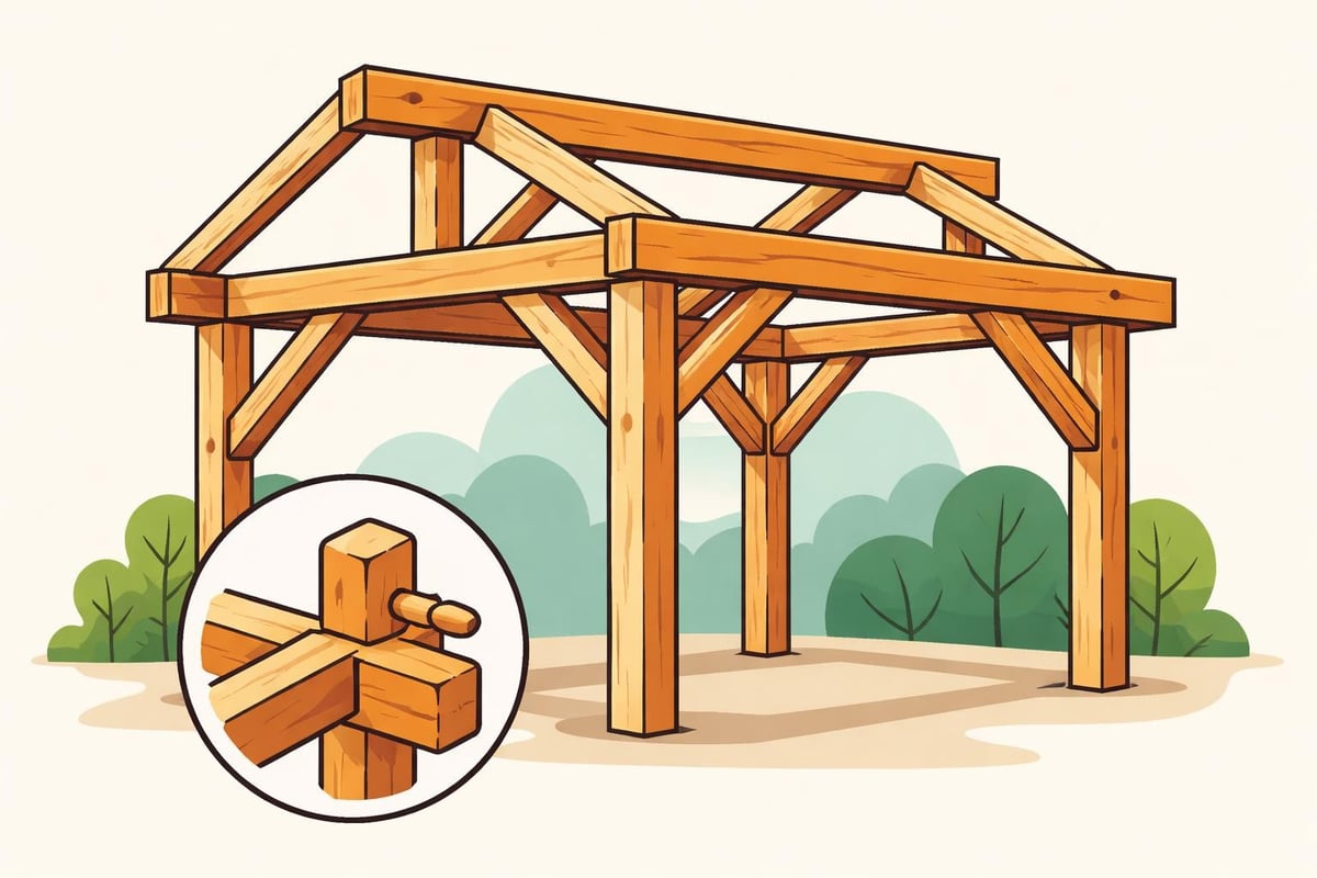 Timber frame structural components