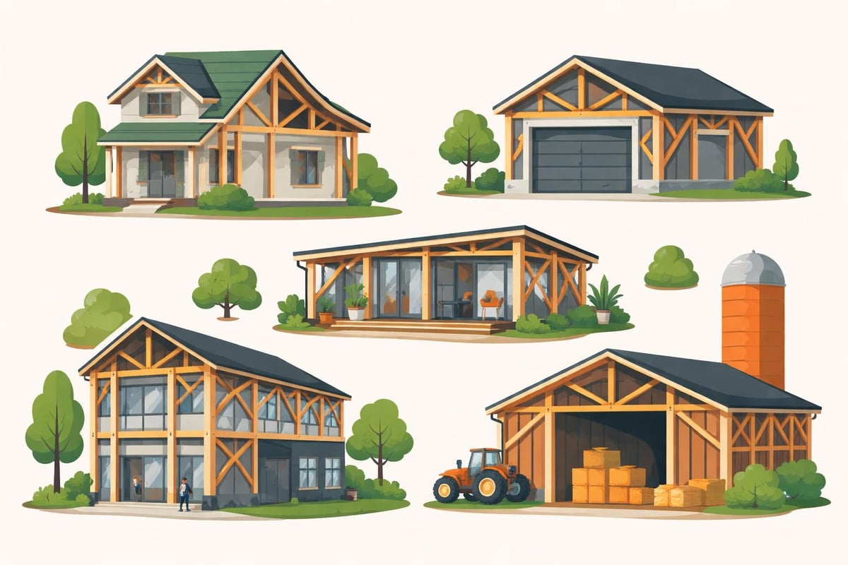 Timber frame building applications