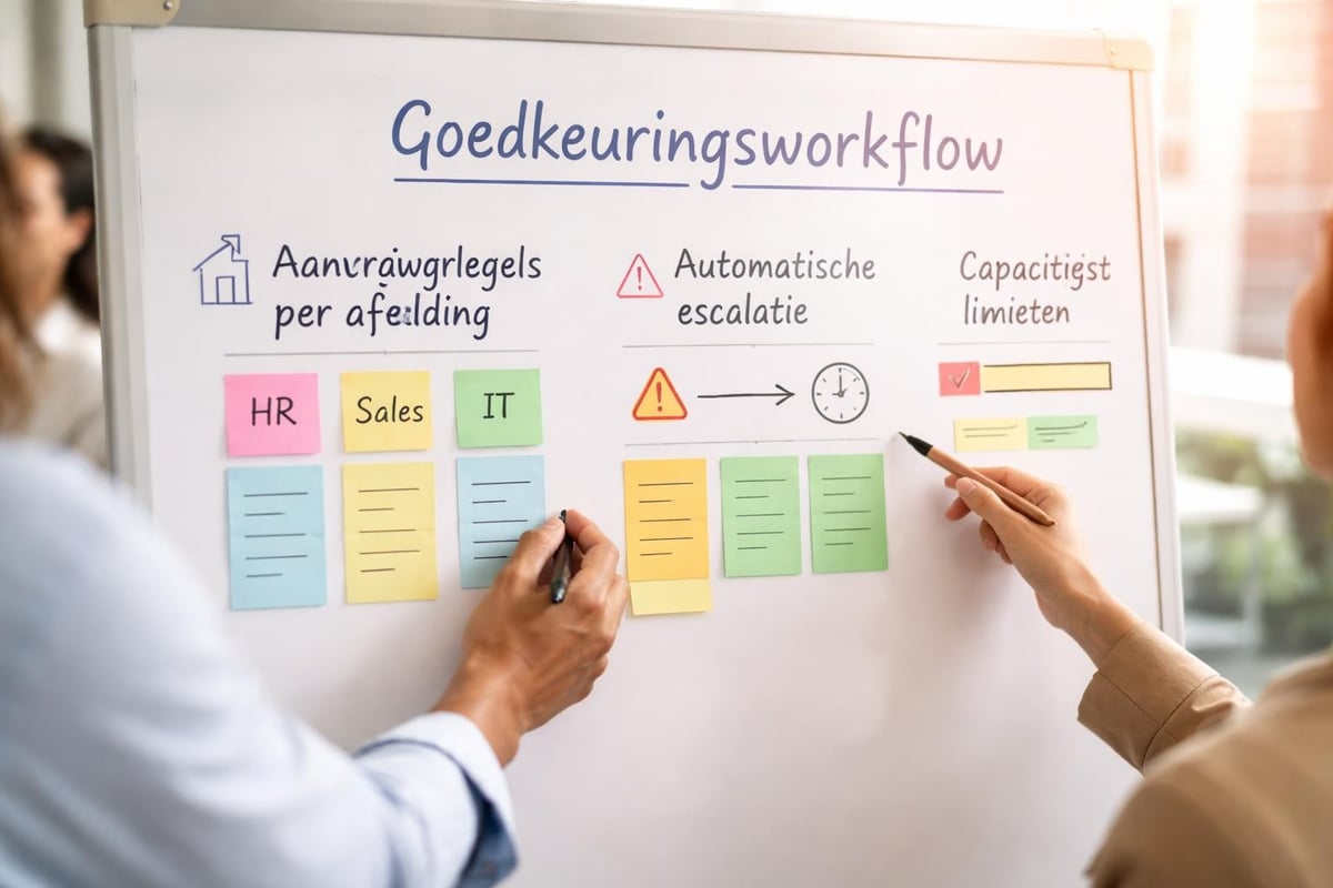 Verlof goedkeuringsproces configuratie